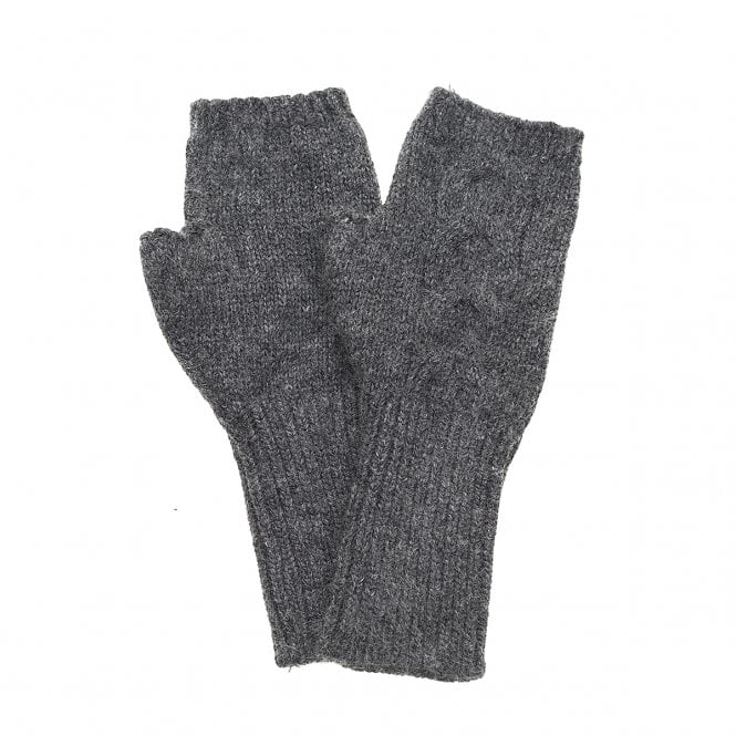 Slate Grey Cable Knit Hand Warmers