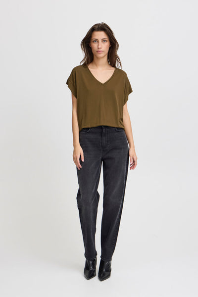 Byoung Khaki Olive Top