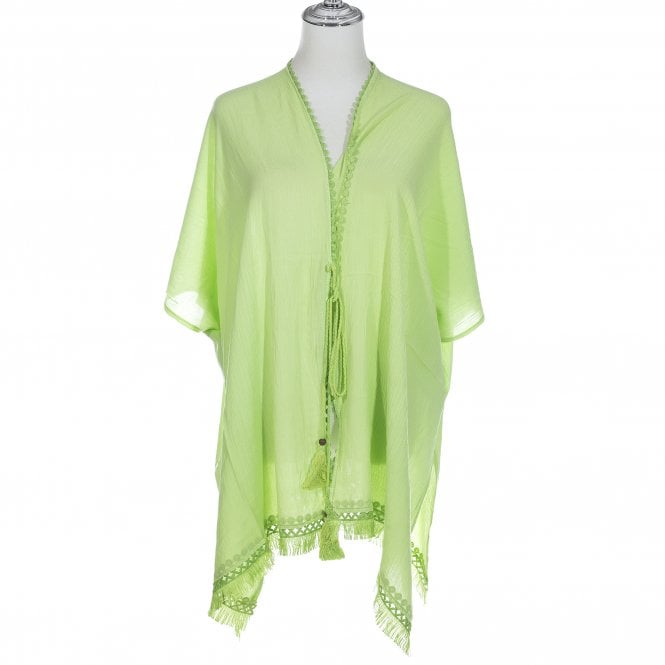 Lime Green Mykonos Kimono
