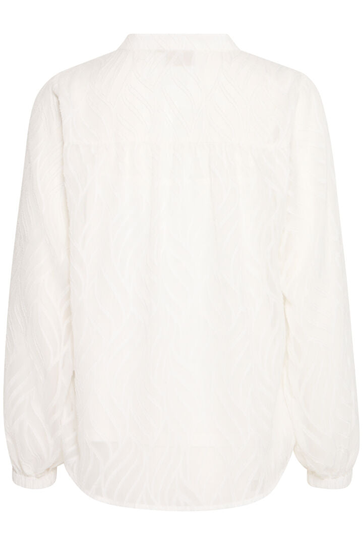 Fransa Off White Hazy Blouse