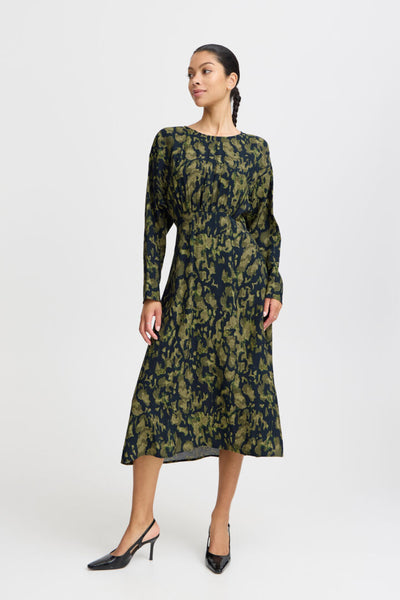 Byoung Khaki Pattern Hanva Dress