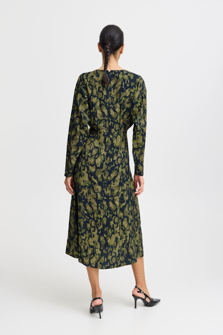 Byoung Khaki Pattern Hanva Dress