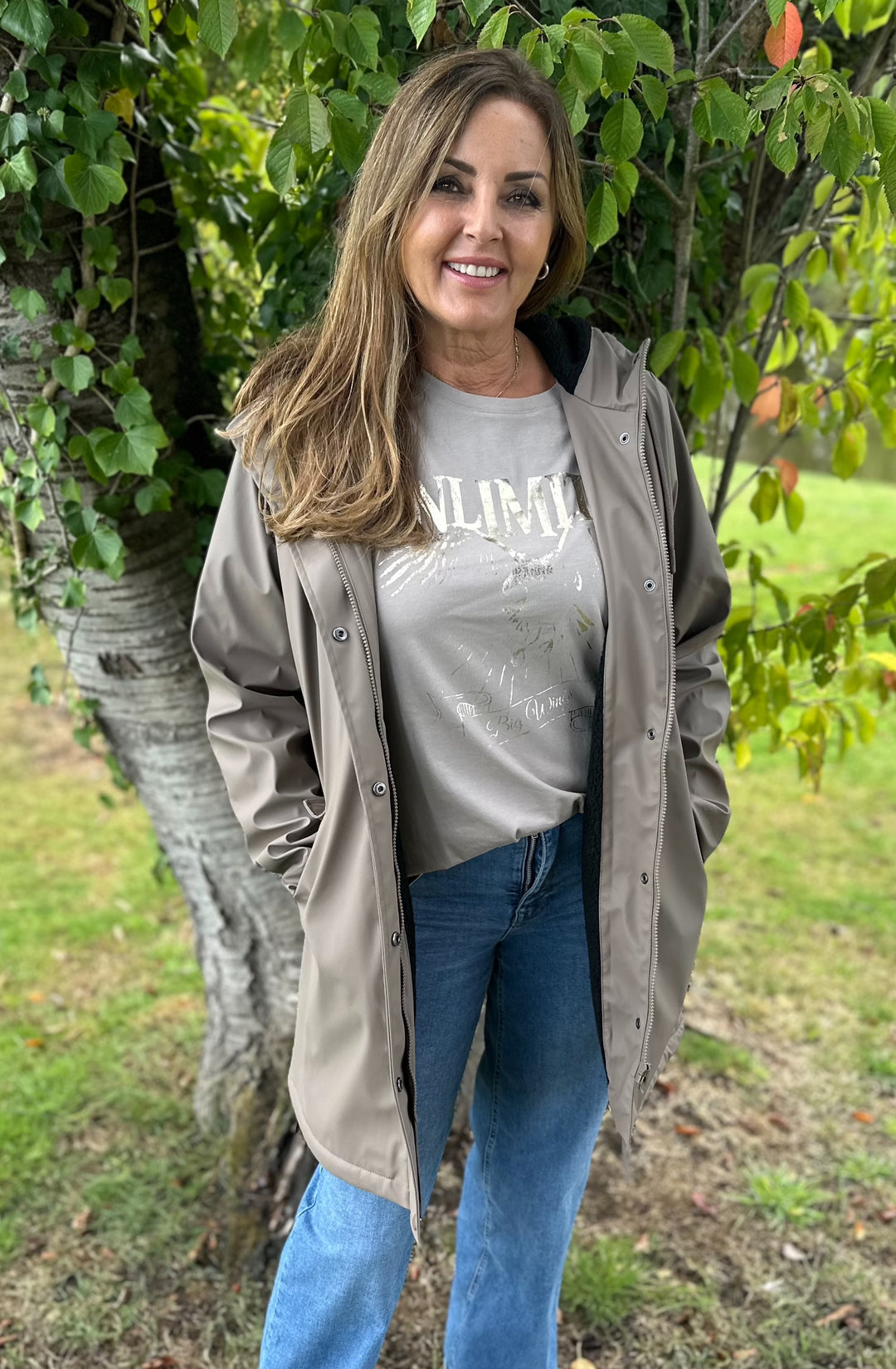 ONLY Walnut Sally Raincoat