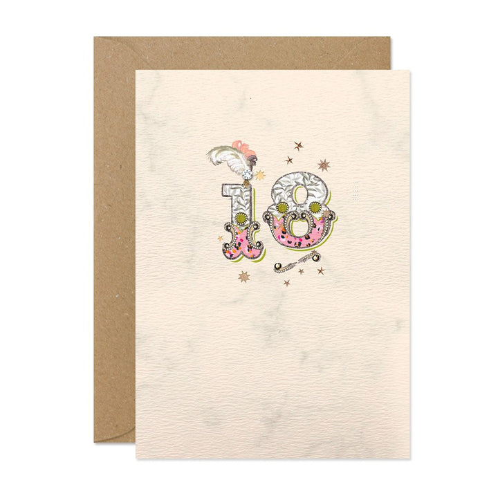 18 Age Number Card