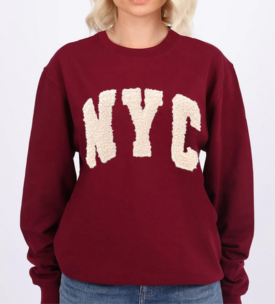 Burgundy NYC Sweatshirt