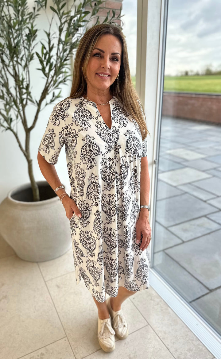Fransa Ornate Seen Dress