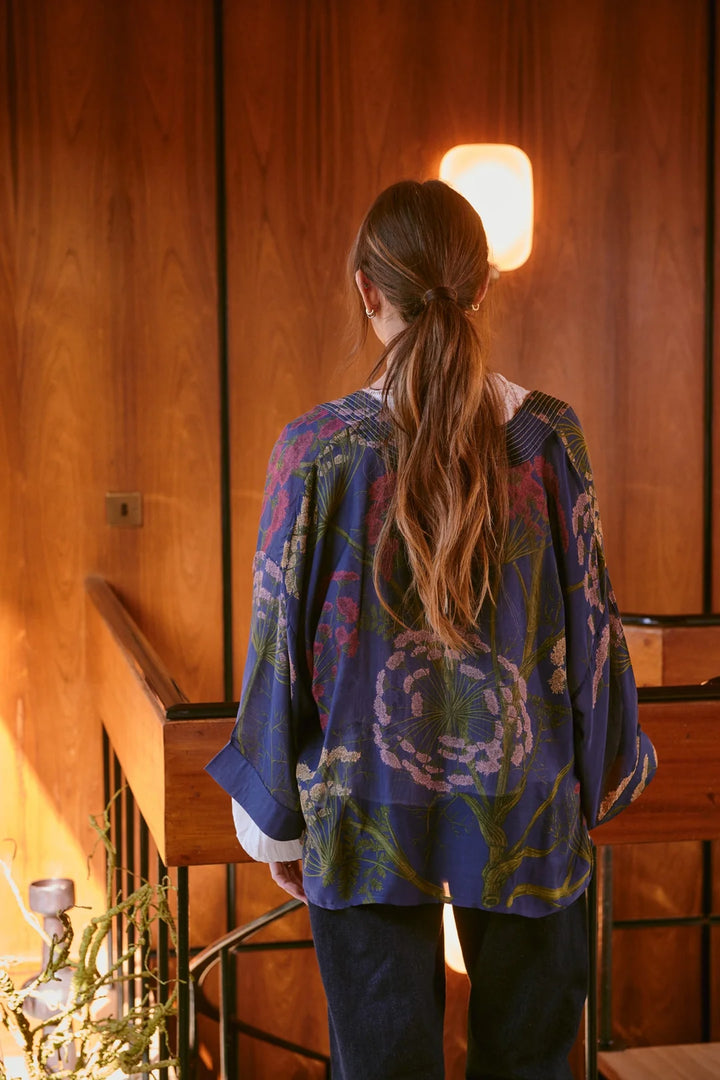 Parsley Seed Navy Kimono