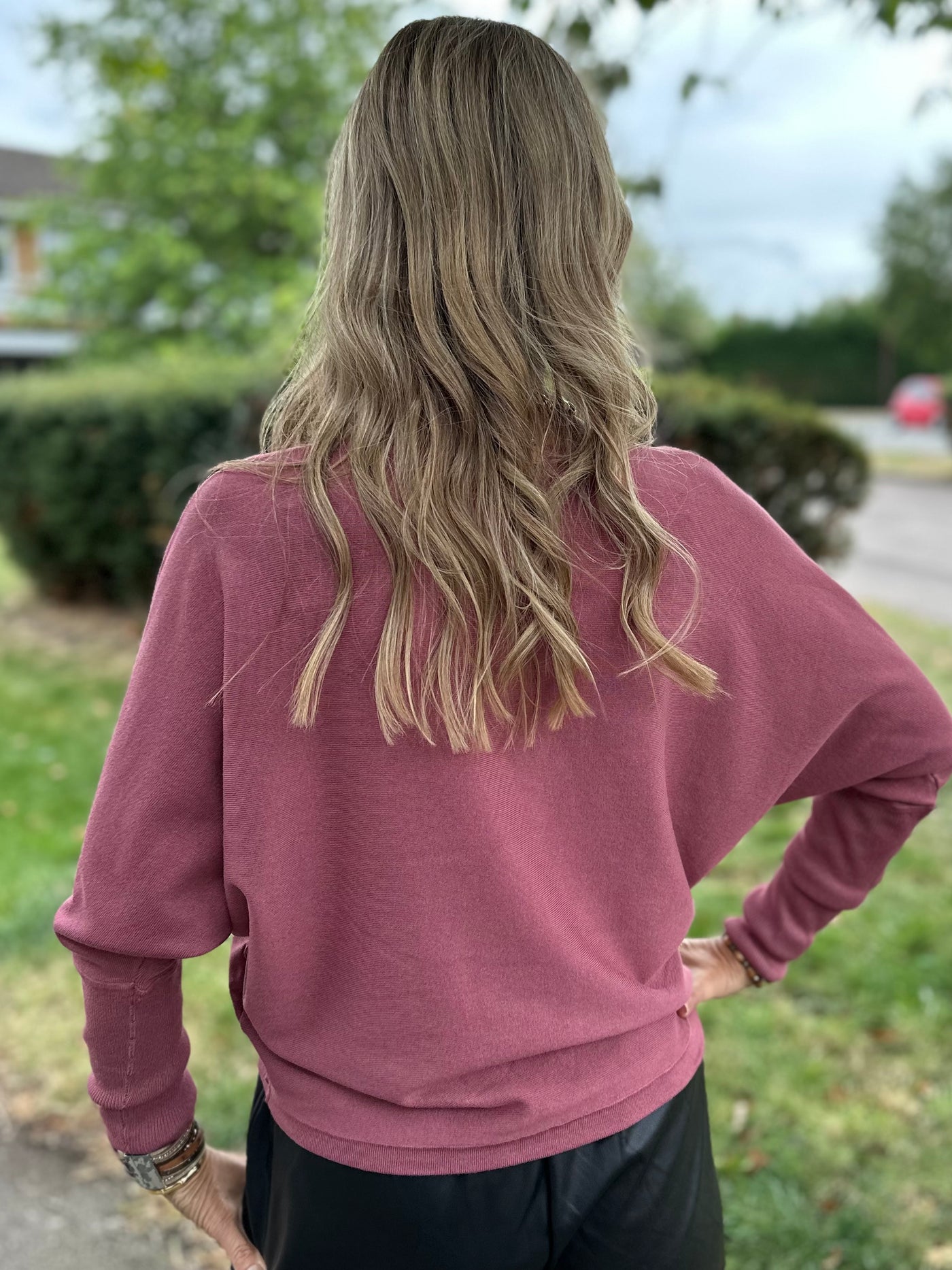 Byoung Dusky Rose Morla Batwing Pullover
