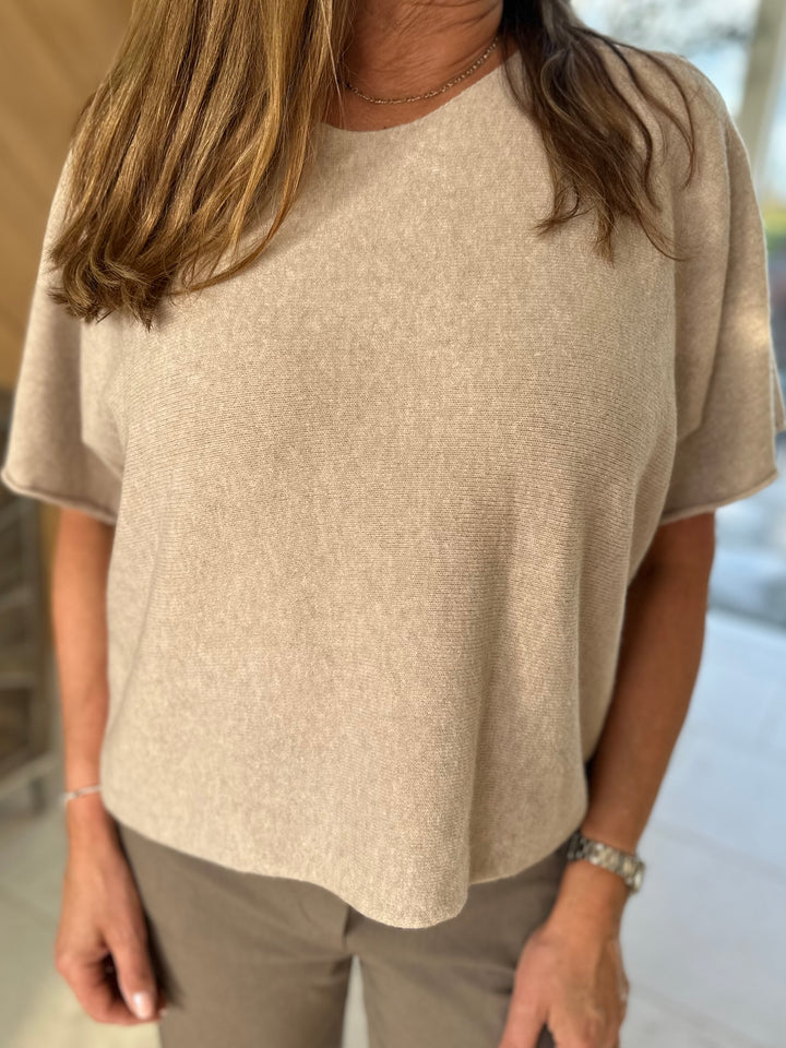 Stone Short Sleeved Jumper