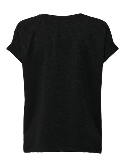 ONLY Black Lurex T-Shirt