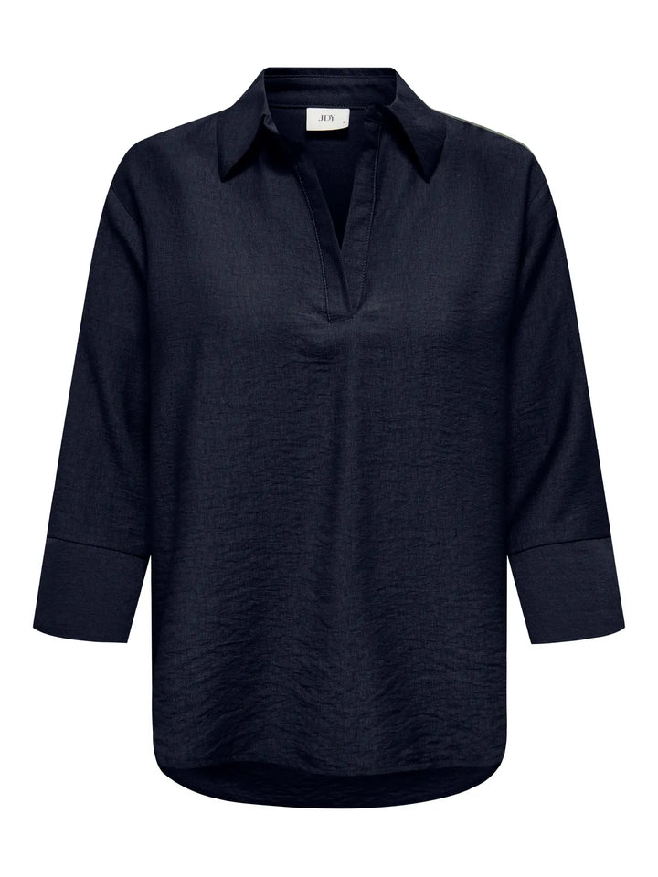 JDY Navy 3/4 Sleeve Blouse