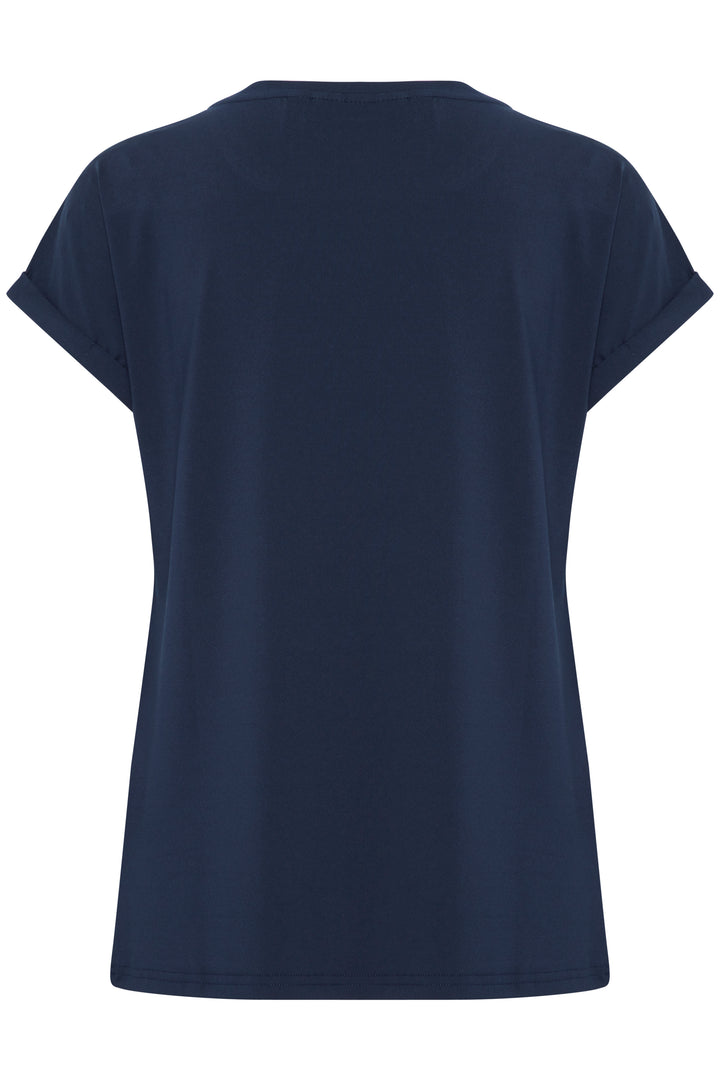 Fransa Navy Seen T-Shirt