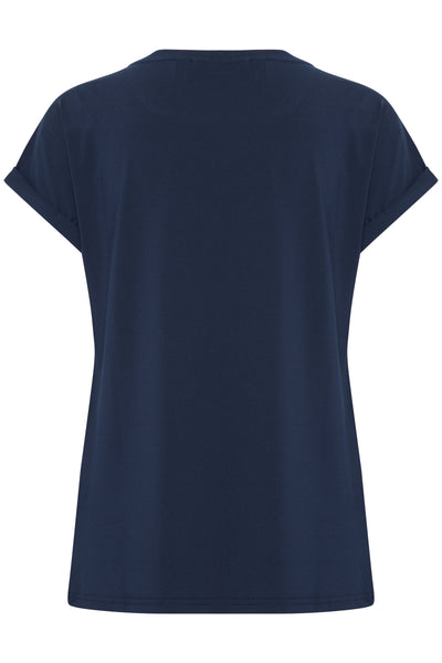 Fransa Navy Seen T-Shirt