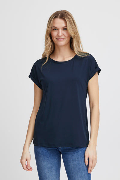 Fransa Navy Seen T-Shirt