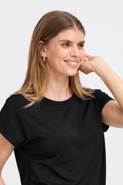 Fransa Black Seen T-Shirt