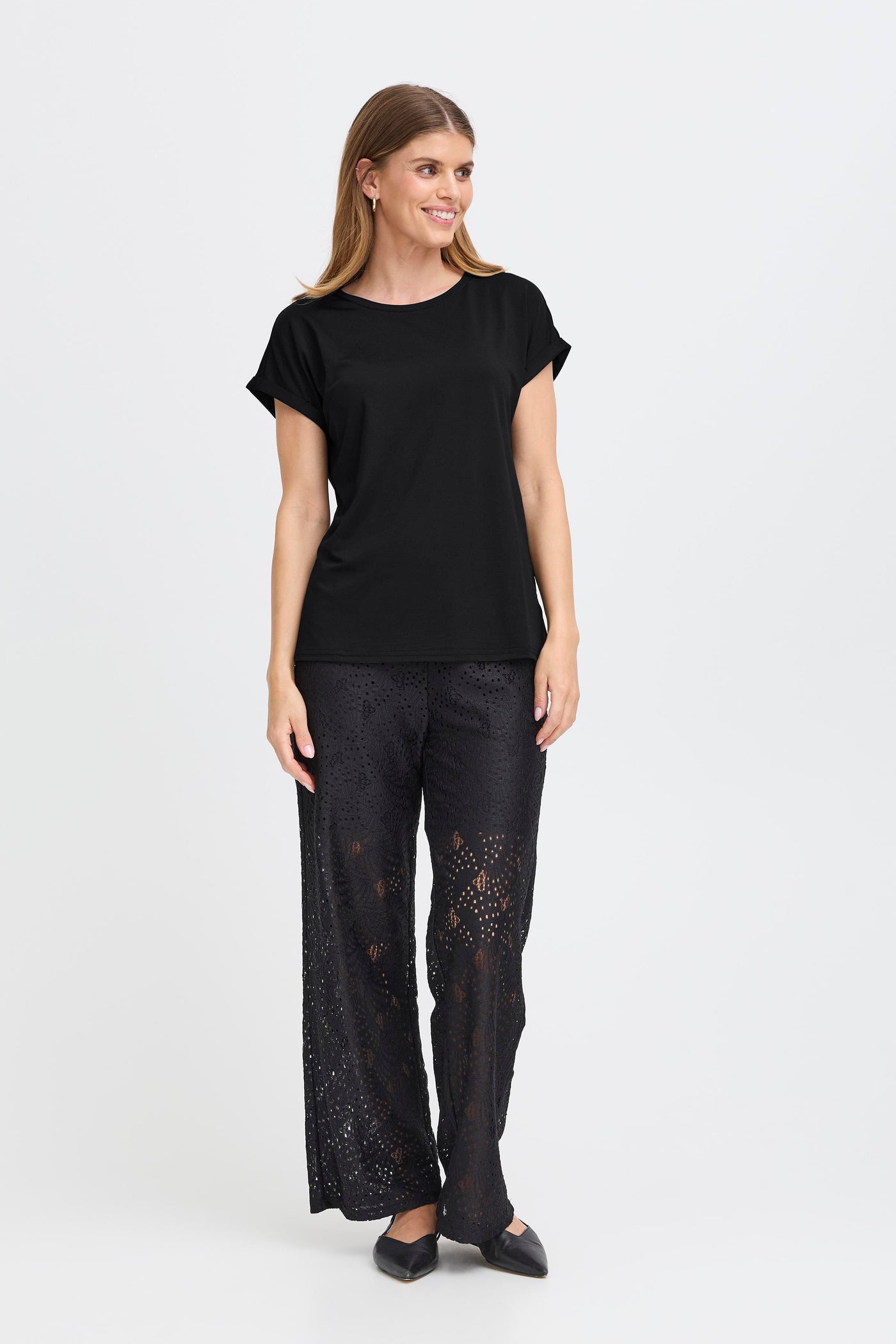 Fransa Black Seen T-Shirt