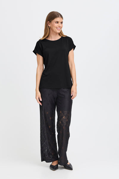 Fransa Black Seen T-Shirt