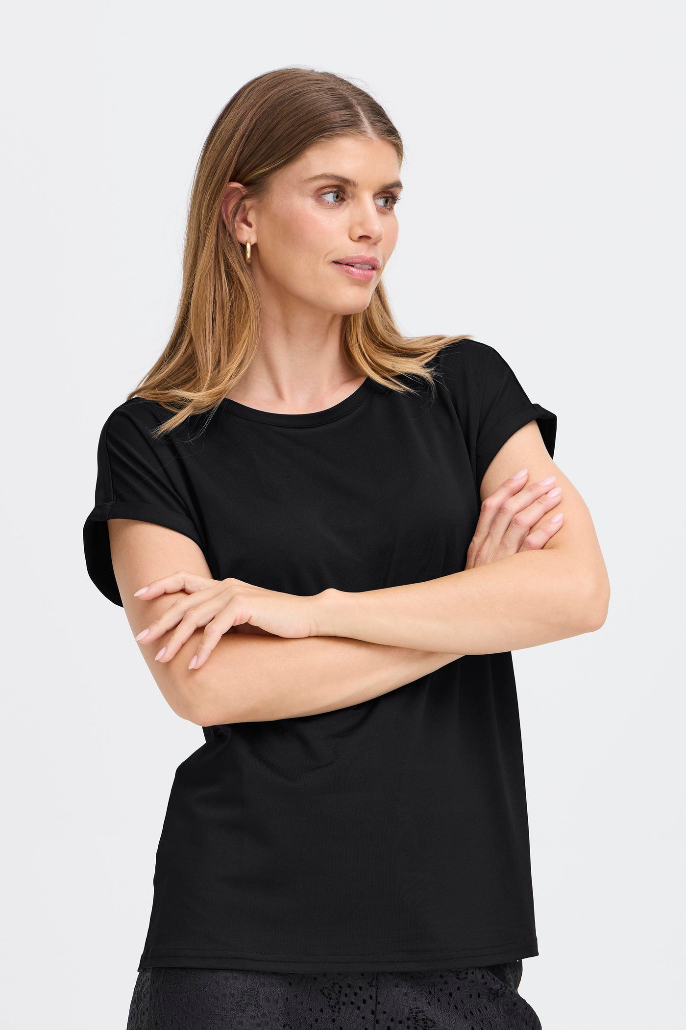 Fransa Black Seen T-Shirt
