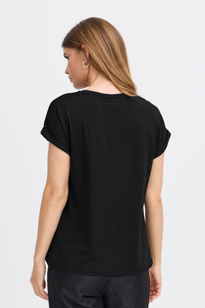 Fransa Black Seen T-Shirt
