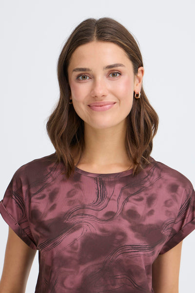 Fransa Port Watercolour Seen T-Shirt
