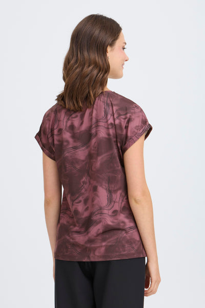 Fransa Port Watercolour Seen T-Shirt