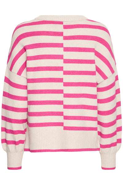 Byoung Pink Stripe Bitte Jumper