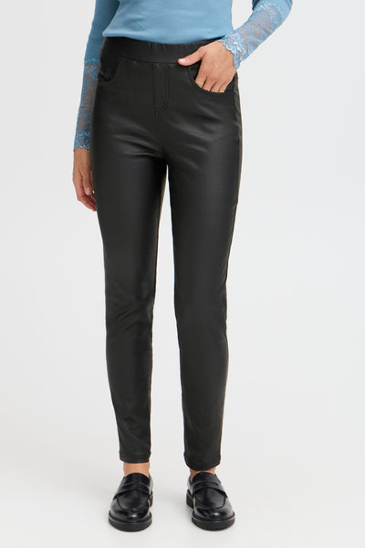 Fransa Black Malin Pull On Trousers