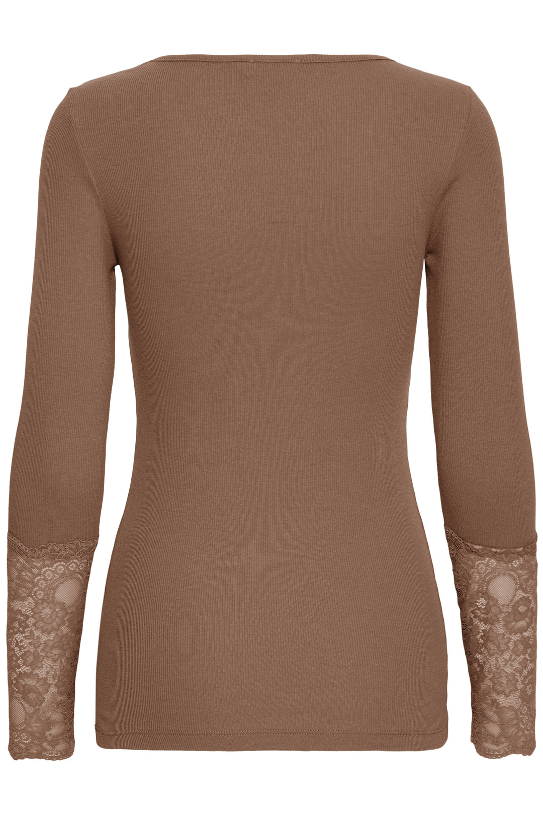 Fransa Tan Lace Hizamond Top