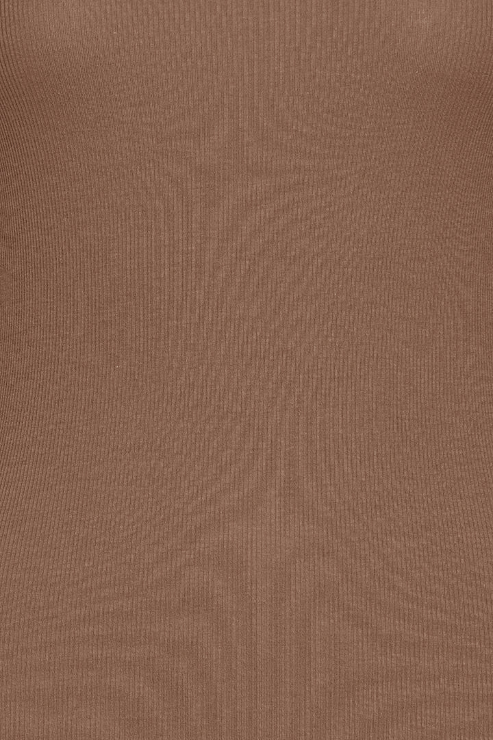 Fransa Tan Lace Hizamond Top