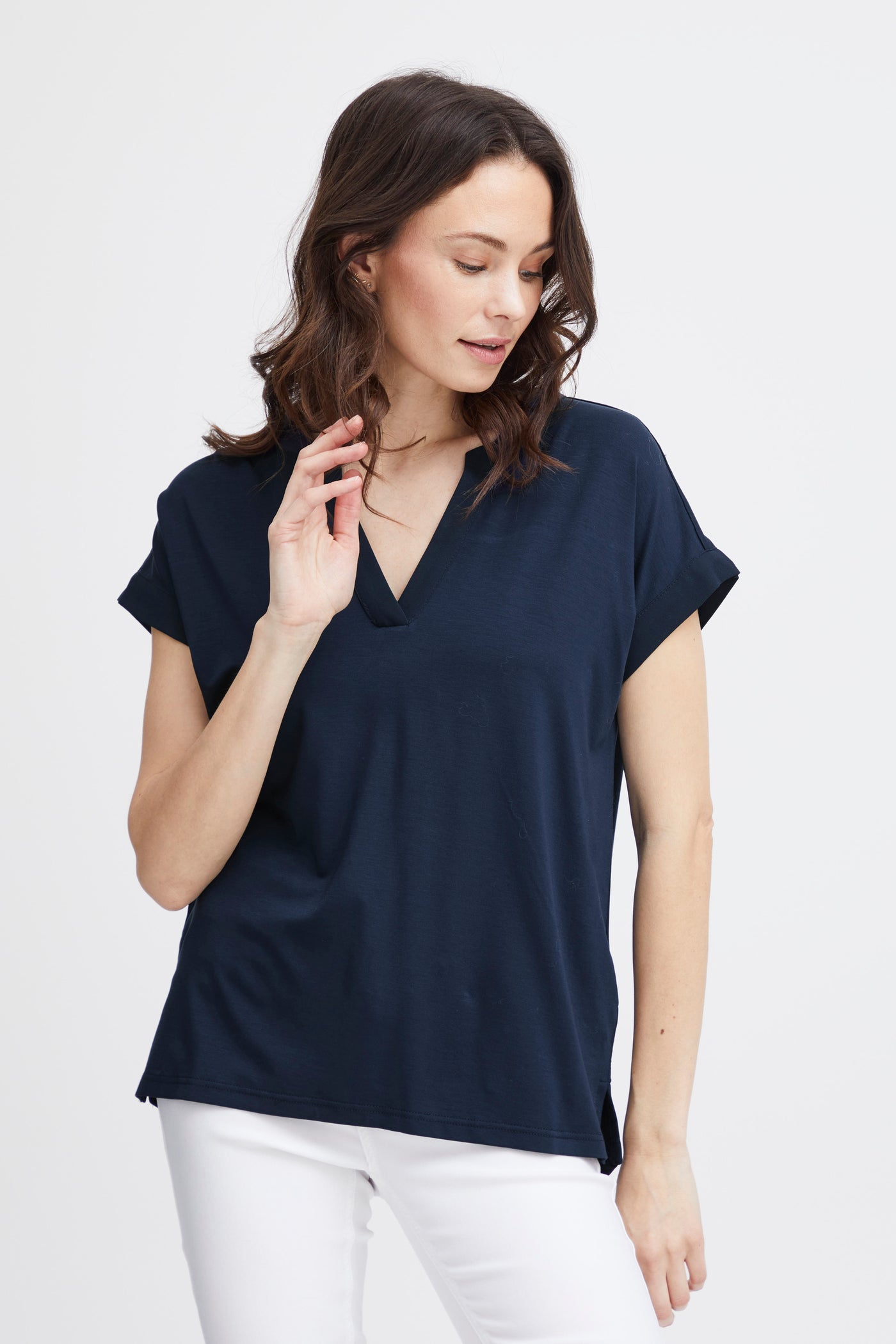 Fransa Navy Liv Tee