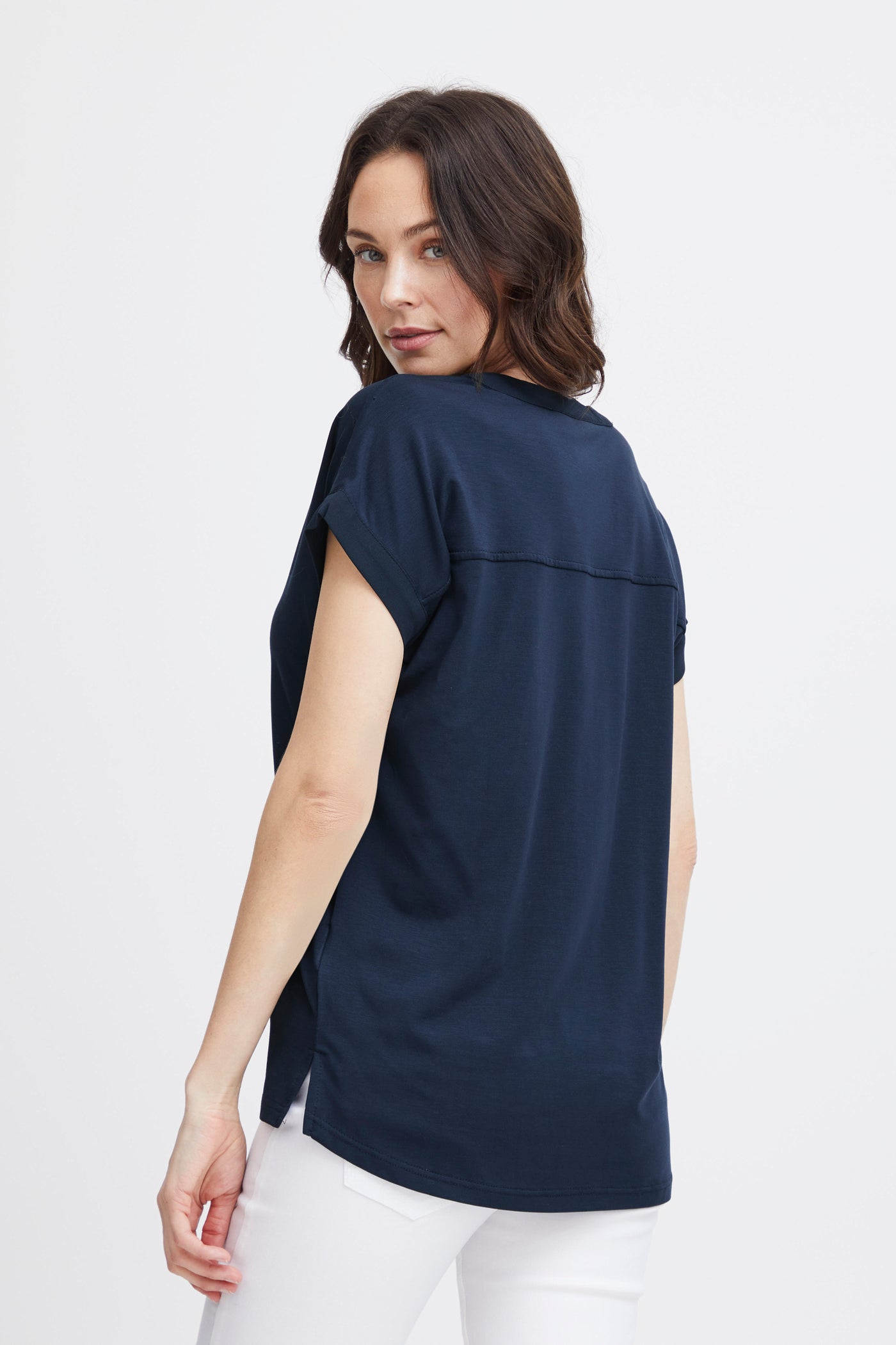 Fransa Navy Liv Tee