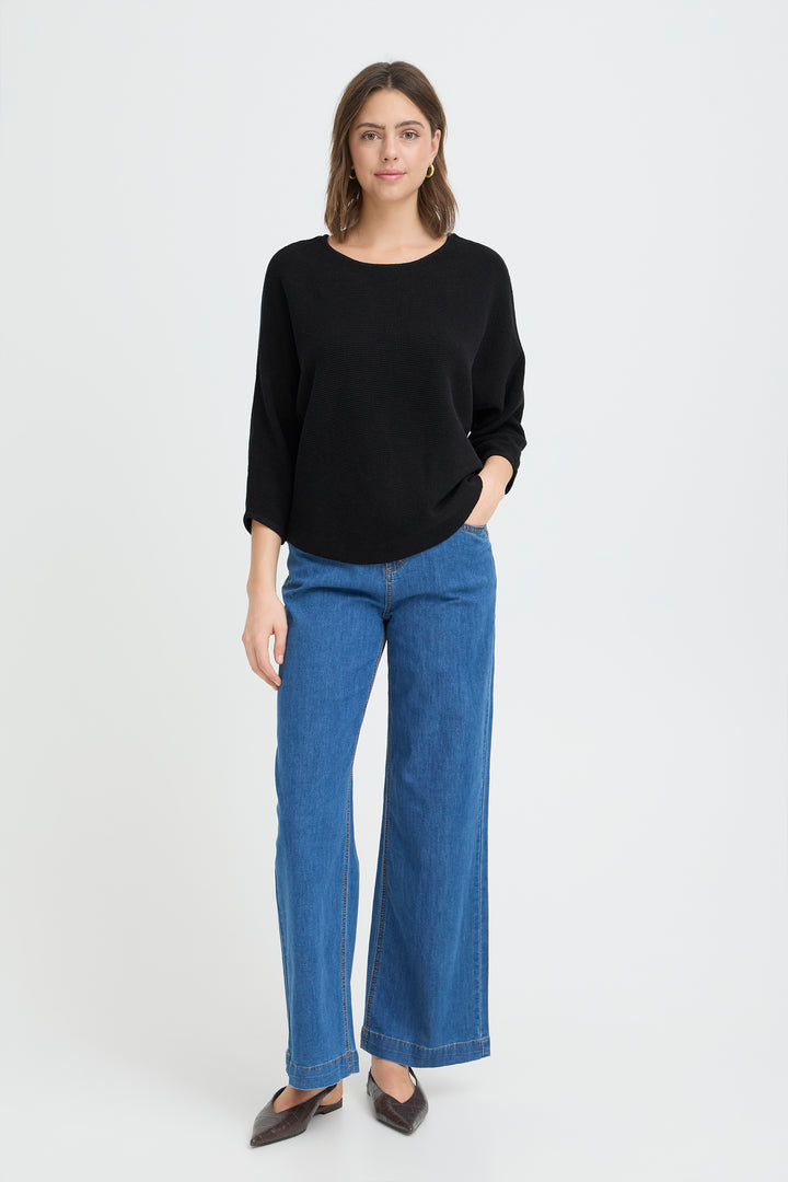 Fransa Black Sinja Pullover