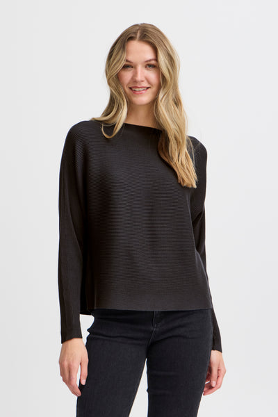 Fransa Charcoal Grey Lala Top