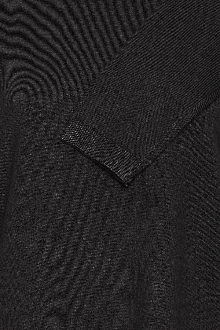 Fransa Black Button Shoulder Jumper