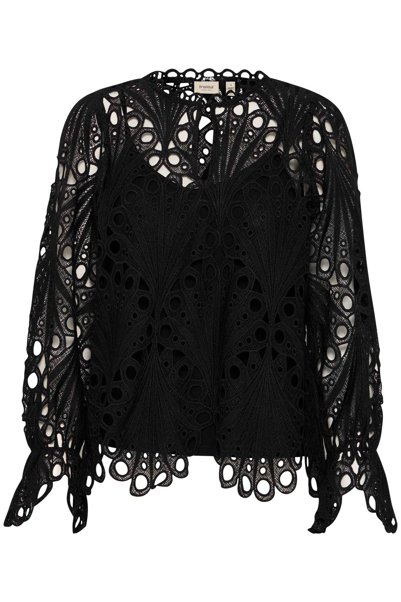 Fransa Black Belle Blouse