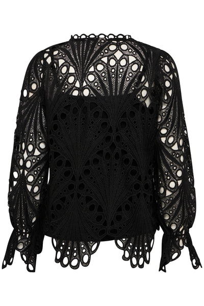 Fransa Black Belle Blouse