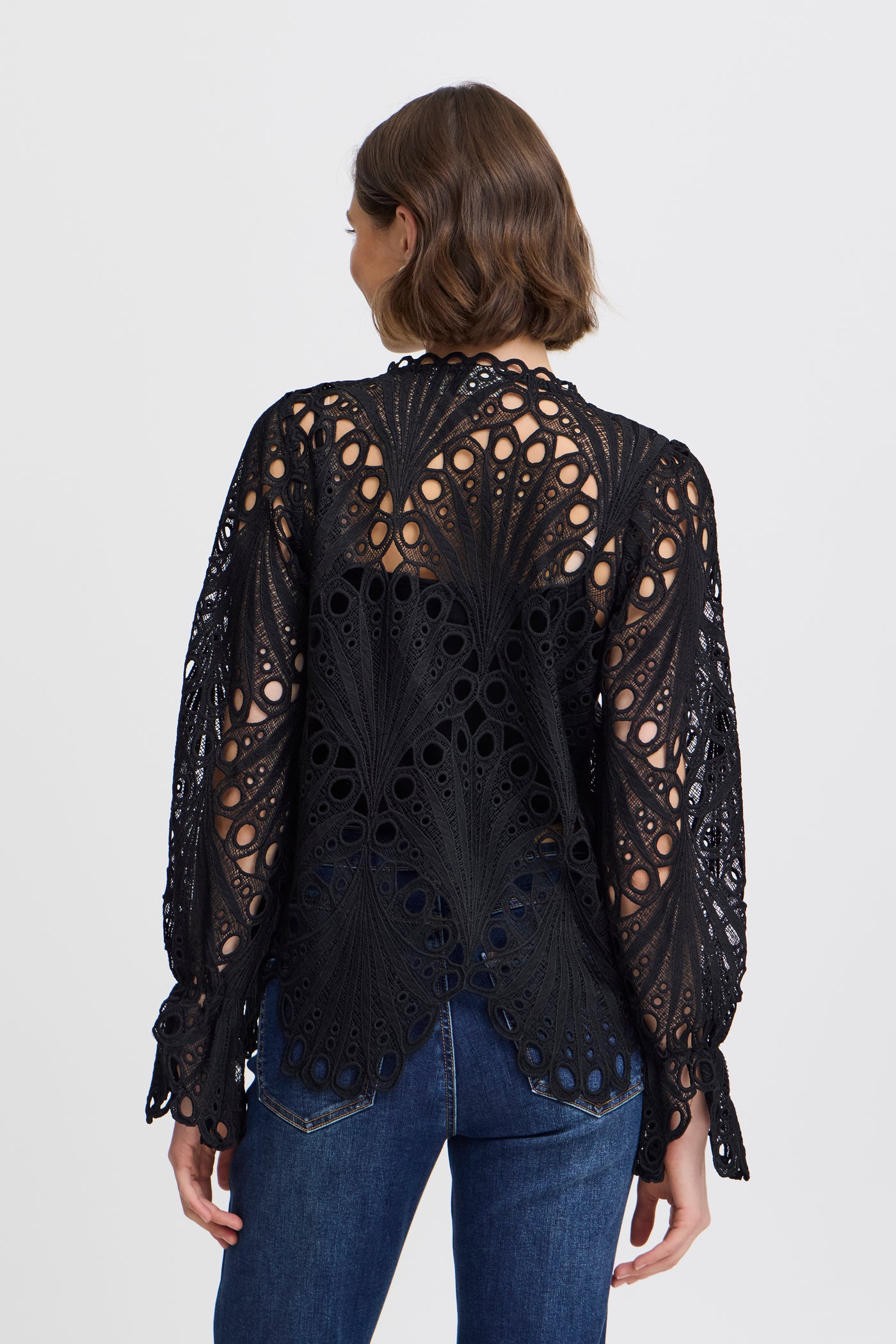 Fransa Black Belle Blouse