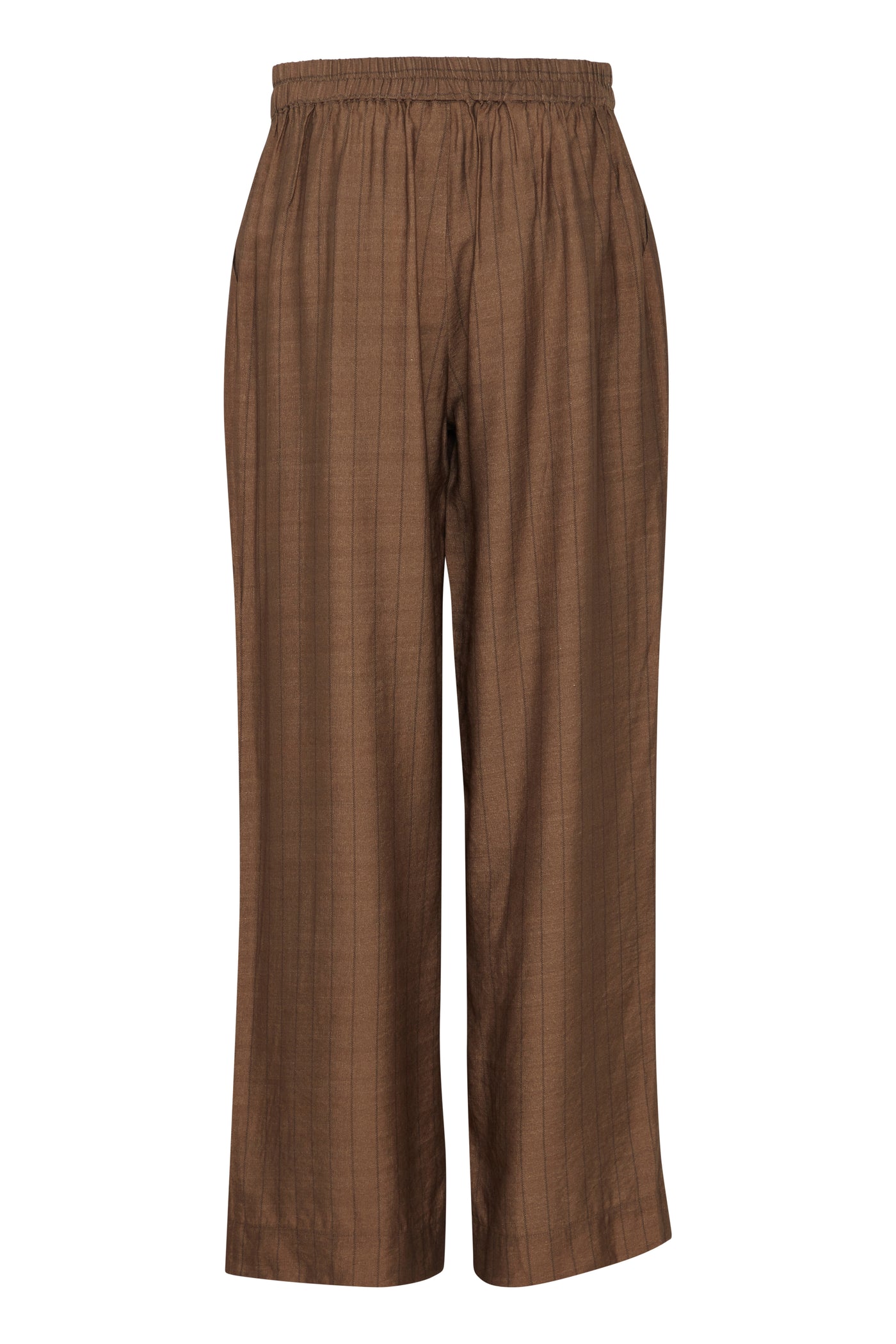 Fransa Brown Striped Ariana Trousers