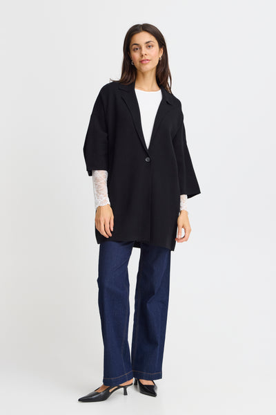 Fransa Black Sally Cardigan