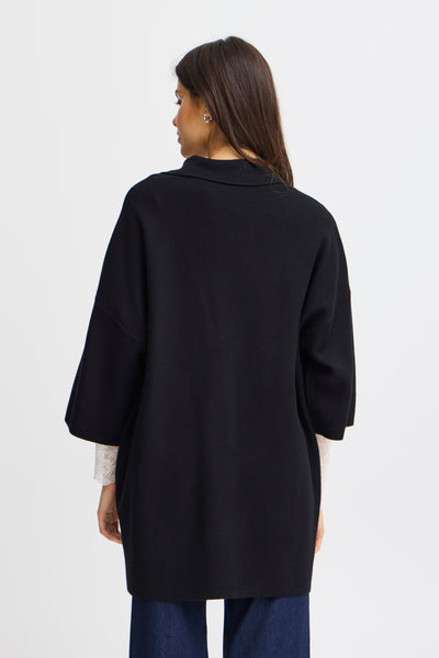 Fransa Black Sally Cardigan