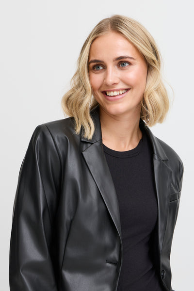 Fransa Faux Leather Manila Jacket