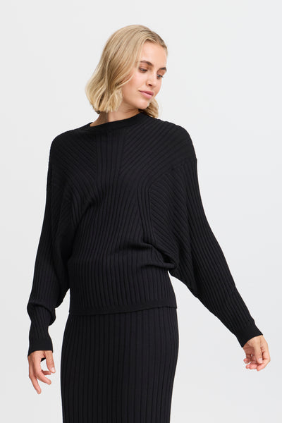 Fransa Black Malia Knit