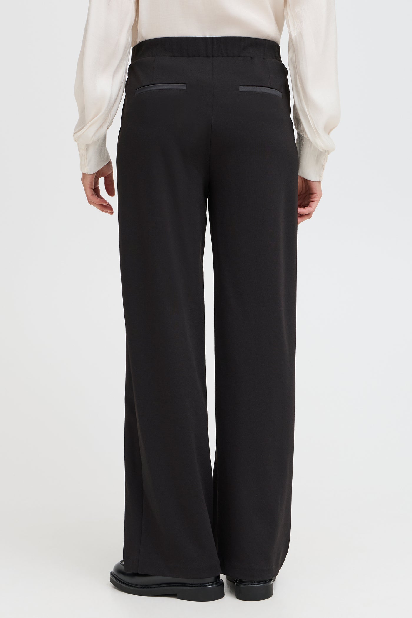 Fransa Black Blazer Wide Leg Trousers