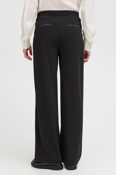 Fransa Black Blazer Wide Leg Trousers