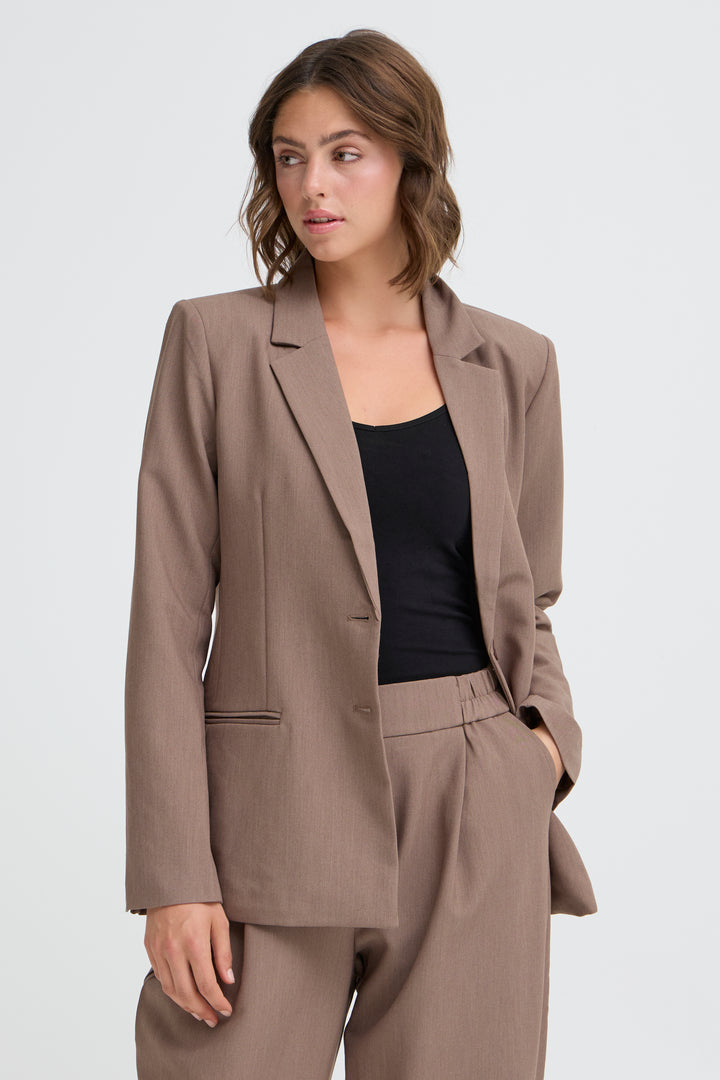Fransa Walnut Abigail Blazer
