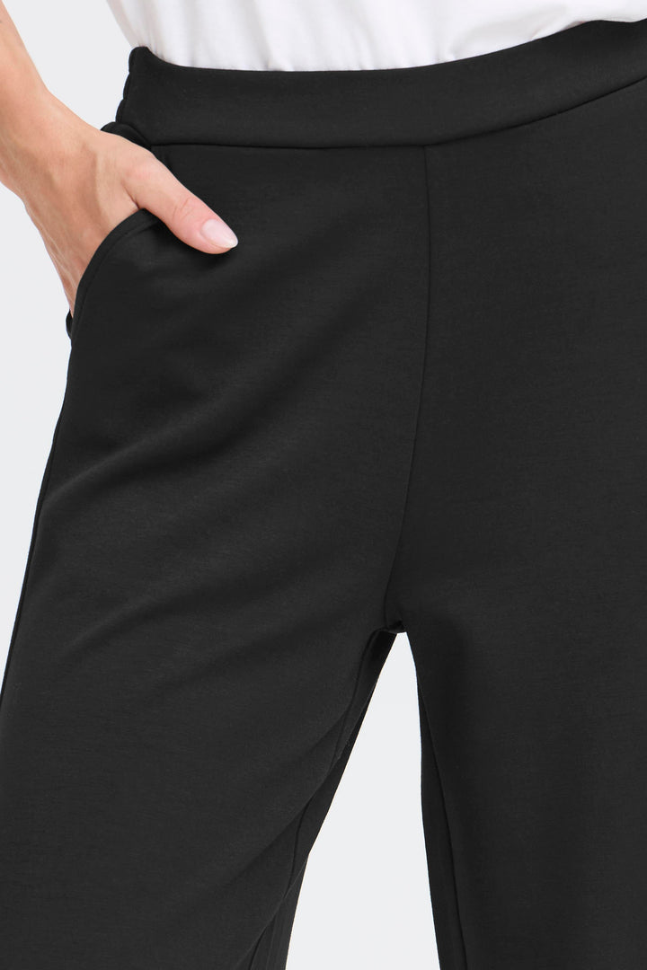 Fransa Black Modal Aurora Pants
