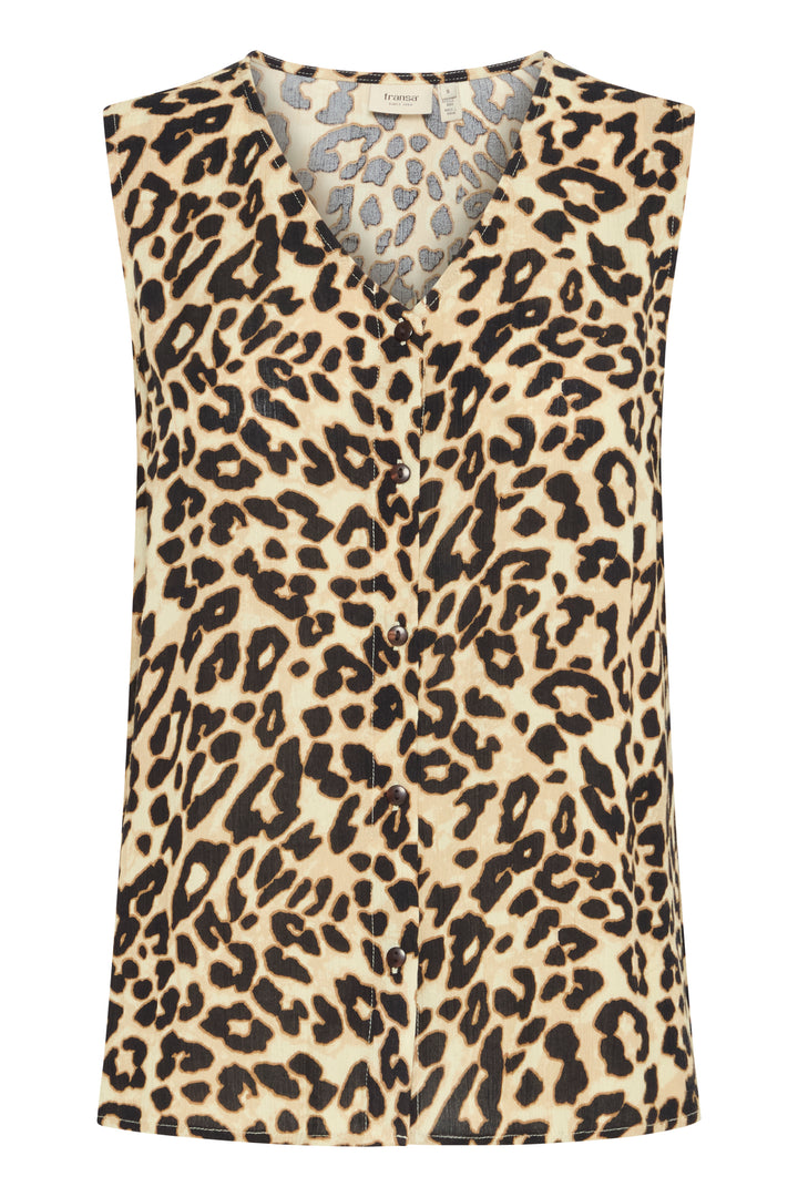Fransa Leopard Ease Top