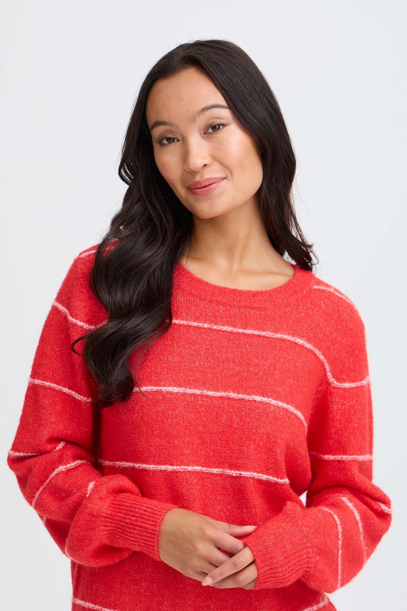Fransa Red Stripe Kendra Jumper