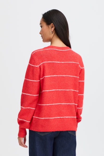 Fransa Red Stripe Kendra Jumper