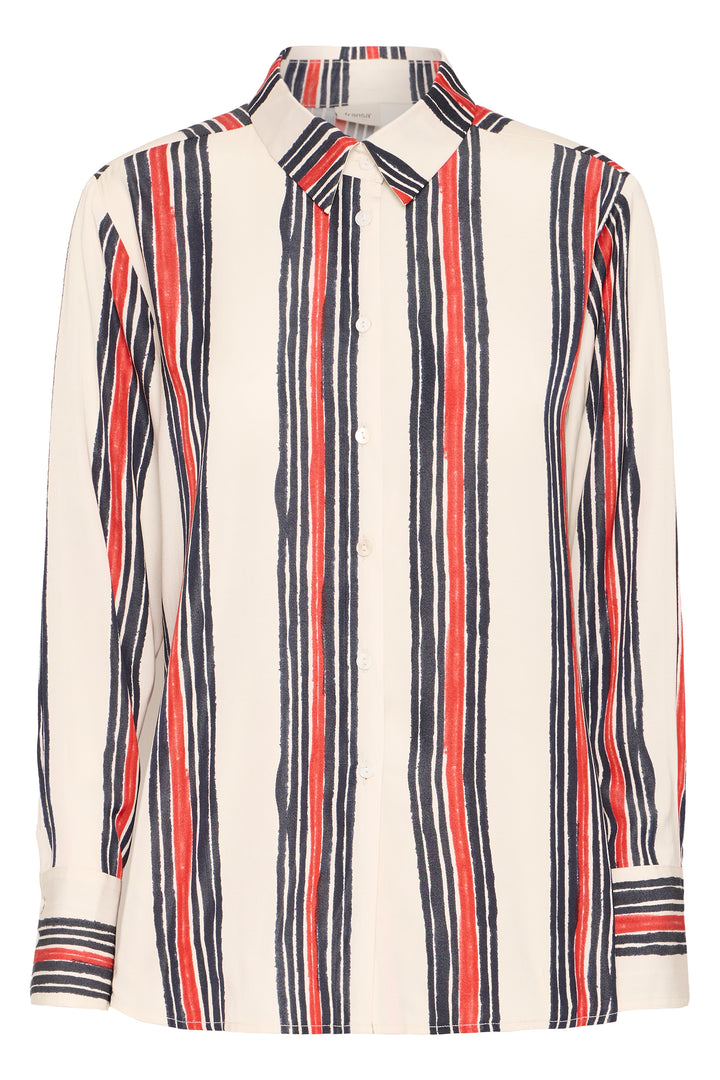 Fransa Red Stripe Alda Shirt